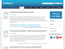 Tablet Screenshot of omablogi.fi